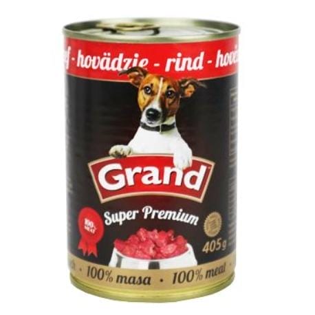 GRAND konz.  Superpremium pes hovězí 405g