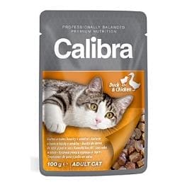 Calibra Cat vrecko kačacie a kuracie v omáčke 100g