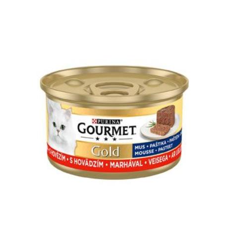 Gourmet Gold konz. mačka jemná paštéta s hovädzím 85g