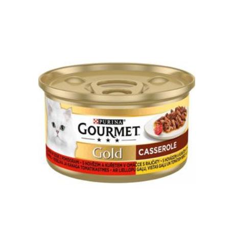 Gourmet Gold konz. mačka hov.a kura v rajč.om.85g