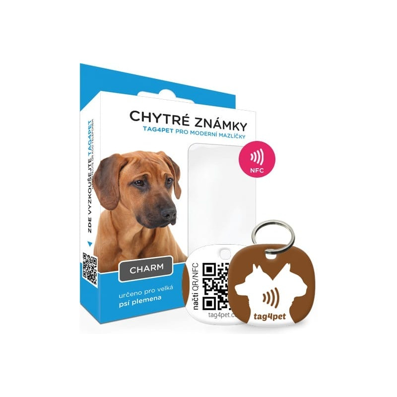tag4pet Charm chytrá známka hnědá 1ks tag4pet Charm chytrá známka hnědá 1ks