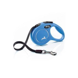 Vodítko FLEXI Classic NEW XS pásik 3m / 12kg modrá