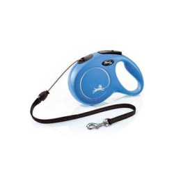Vodítko FLEXI Classic NEW M lanko 8m / 20kg modrá