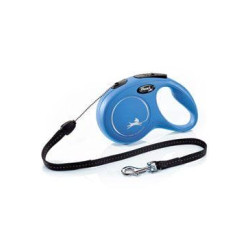 Vodítko FLEXI Classic NEW S lanko 8m / 12kg modrá