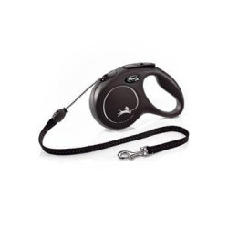 Vodítko FLEXI Classic NEW M lanko 5m / 20kg čierna