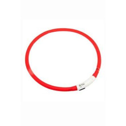 Obojek USB Visio Light 70cm červený KAR 1ks
