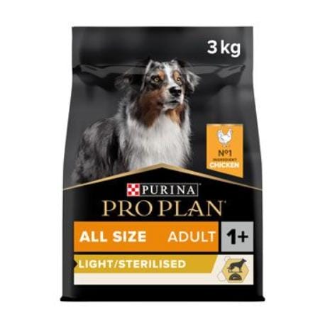 ProPlan Dog All Size Adult Light / Sterilised 3kg