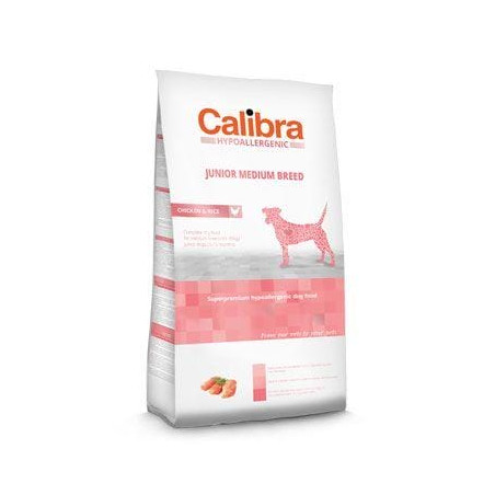 Calibra Dog HA Junior Medium Breed Chicken  14kg NEW