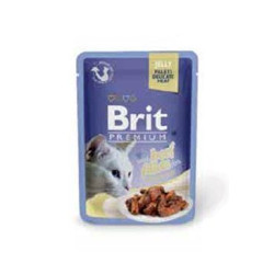 Brit Premium Cat D Fillets in Jelly with Beef 85g
