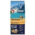 ONTARIO Dog Adult Medium Fish & Rice 12kg