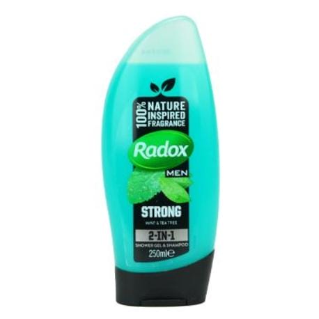 Radox sprchový gel Men Feel Strong 2v1 zelený 250ml