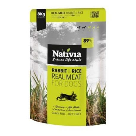 Nativia Real Meat Rabbit & Rice 8kg