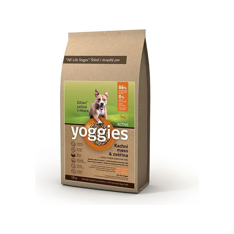 Yoggies Active 15kg kachna a zvěřina