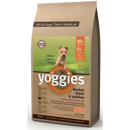 Yoggies Mini Active 15 kg kachna a zvěřina