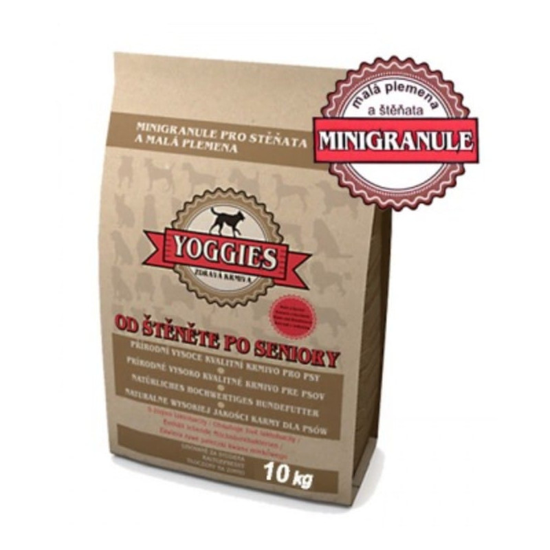 Yoggies Mini 10kg kuřecí a hovězí maso