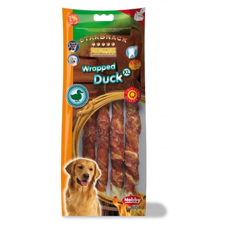 Nobby StarSnack Barbecue Wrapped Duck XL tyčinky 25cm