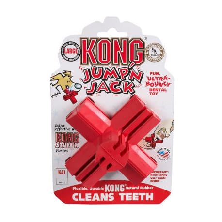 Kong Jump'n Jack Medium dentálnej hračka kríž 9cm
