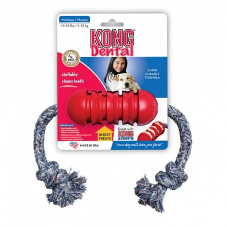 Kong Dental Small dentálnej hračka s lanom 8cm