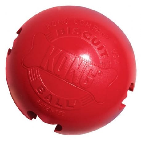 Kong Biscuit Ball Large gumová plniaca hračka 10cm
