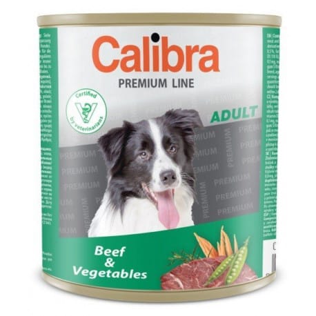 Calibra Dog konz.Premium Adult hovězí+zelenina 800g
