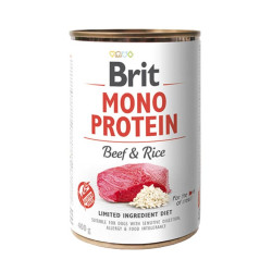 Brit Dog konz Mono Protein Beef & Brown Rice 400g