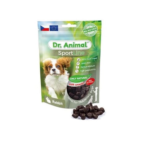 Pochoutka Dr. Animal Sportline králík 100g