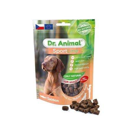 Pochoutka Dr. Animal Sportline losos 100g 