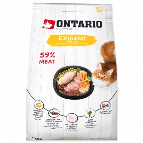 Ontario Cat Exigent 2kg NEW