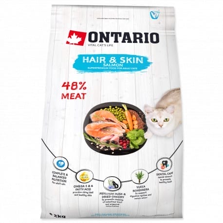 ONTARIO Cat Hair & Skin 2kg NEW