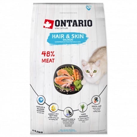 ONTARIO Cat Hair & Skin 6,5kg NEW