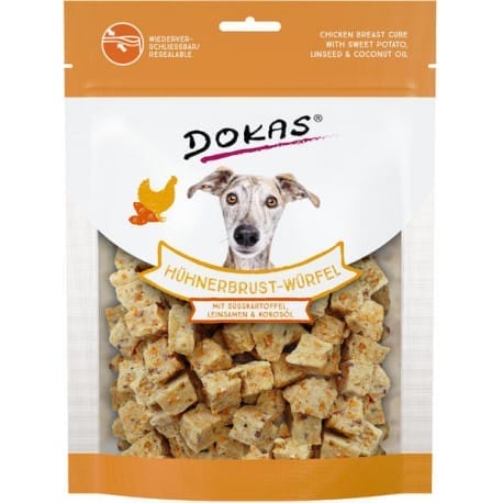 Dokas - Kuřecí kostky s batáty a lněným semínkem 150g