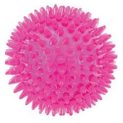 Hračka pes BALL SPIKE TPR POP 8cm s ostny růž Zolux