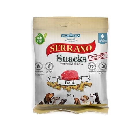 Serrano Snack for Dog-Beef 100g