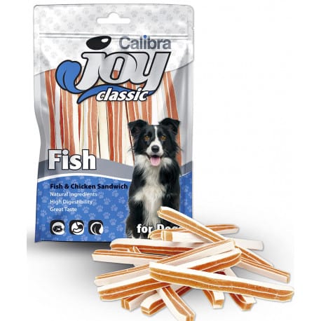 Calibra Joy Dog Classic Fish&Chicken Sandwich 80g NEW