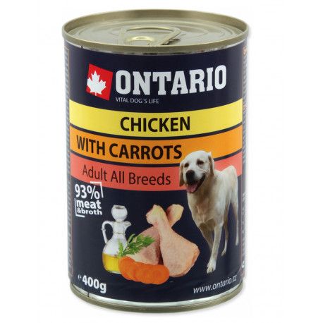 Ontario konz.Chicekn, Carrots,Salmon Oil 400g