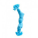 Hračka pes BUSTER Pískací lano, modrá, 23 cm, S