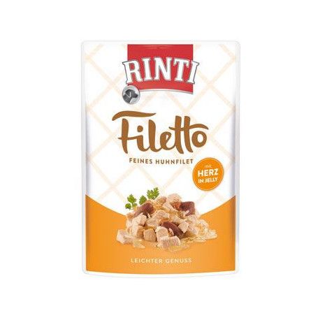 Rinti Filetto vrecko kura + kuracie srdce v želé 100g