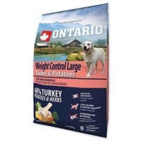 ONTARIO Dog Large Weight Control Turkey&Potatoes2,25kg