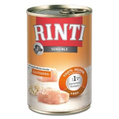 Rinti Dog Sensible konzerva kuře+rýže 400g