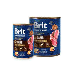 Brit Premium Dog by Nature  konz Lamb & Buckwheat 400g