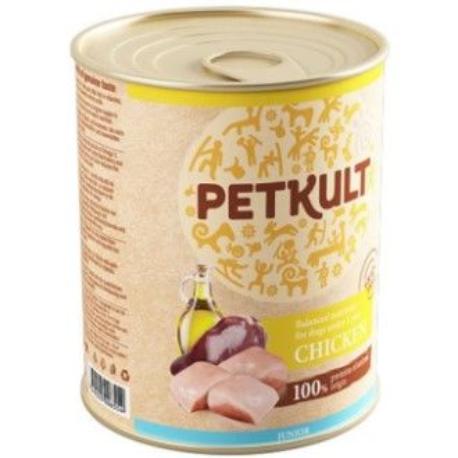 Petkult dog konz. Junior Kuřecí 800g