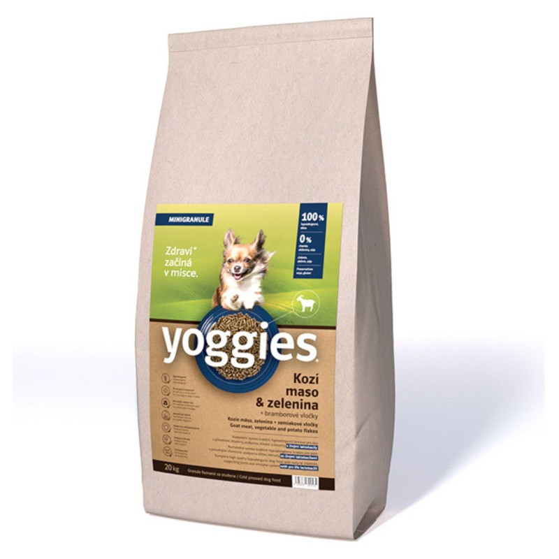 Yoggies Hypoaler. Mini s Kozím mas. a br. vloč. 20kg