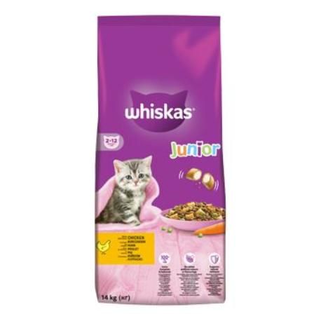 Whiskas Dry Junior s kuracím mäsom 14kg