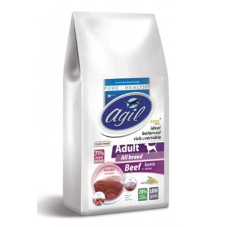 Agil Adult All Breed Low Grain Beef,Lamb,Tuna  10kg