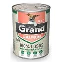 GRAND konz. pes deluxe 100% losos adult 400g