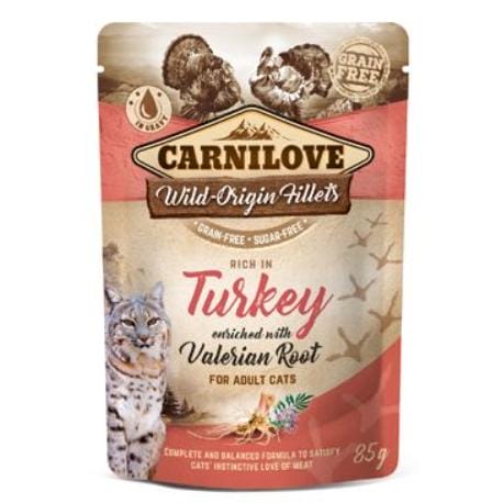 Carnilove Cat Pouch Turkey Enriched & Valerian 85g