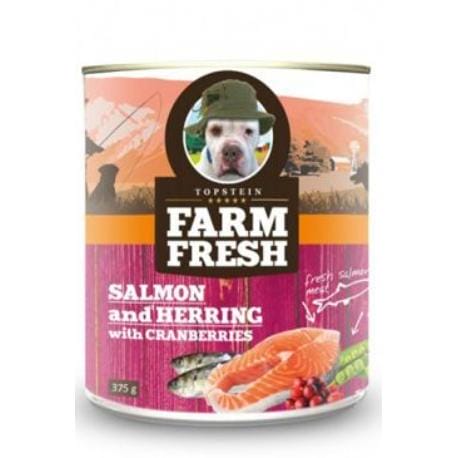 Farm Fresh Dog Salmon&Herring+Cranberries konzer 750g