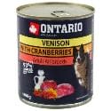 Ontario konz.Venison, Cranberries, Safflower Oil 800g