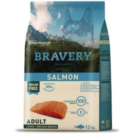 BRAVERY dog ADULT large/medium SALMON 12kg