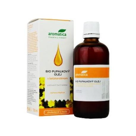 Pupalkový olej BIO vit E a beta-karot 100ml Aromatica